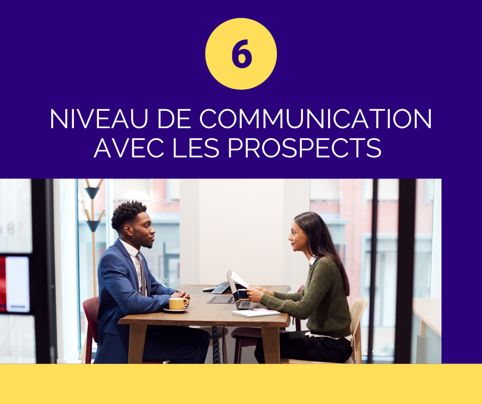 6 niveaux de communication avec les prospects